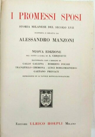 I promessi sposi. Storia milanese del secolo XVII