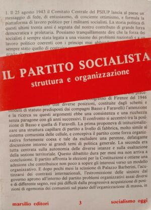 Il partito socialista. Struttura e organizzazione
