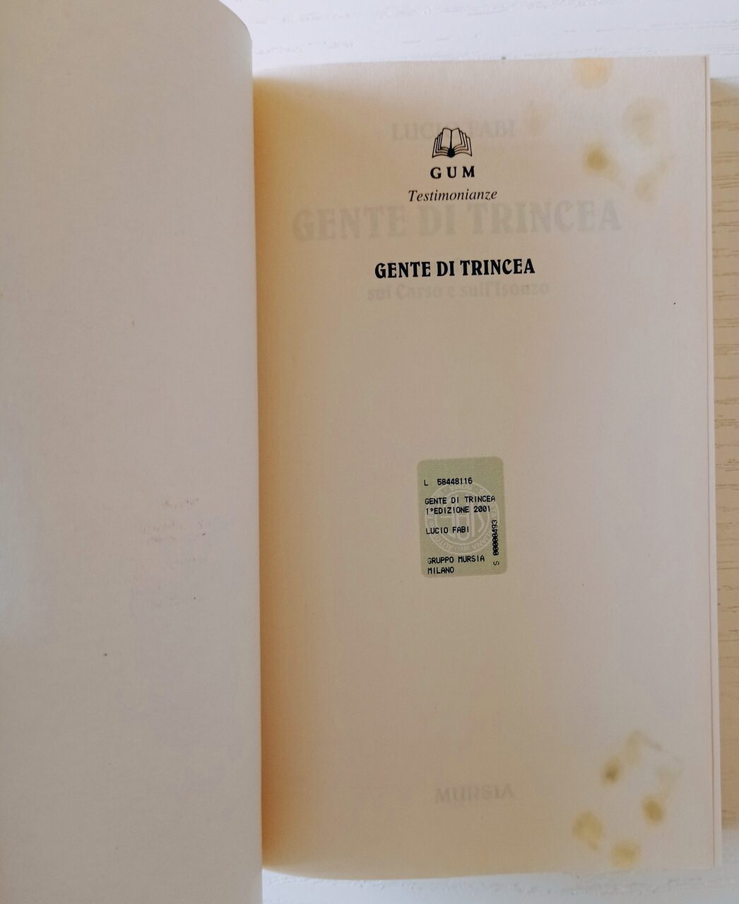 Gente di trincea. La Grande Guerra sul Carso e sull’Isonzo Gente di trincea. La Grande Guerra sul Carso e sull’Isonzo - immagine 2