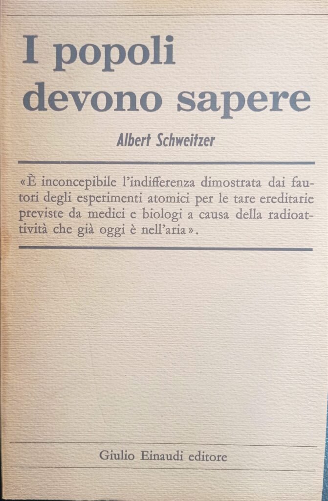 I popoli devono sapere