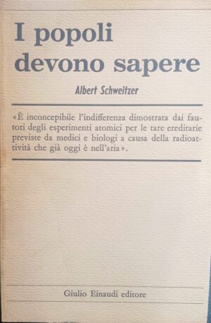 I popoli devono sapere