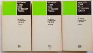 Storia della letteratura tedesca. Dal pietismo al romanticismo (1700 - 1820)