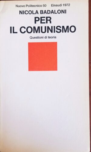 Per il comunismo. Questioni di teoria