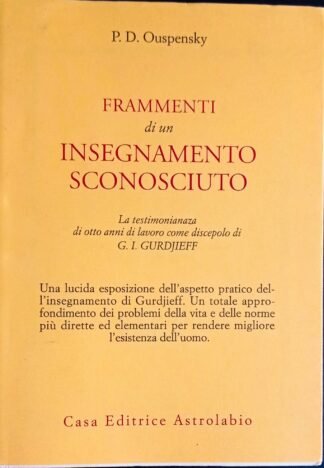Frammenti di un insegnamento sconosciuto