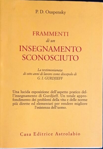 Frammenti di un insegnamento sconosciuto