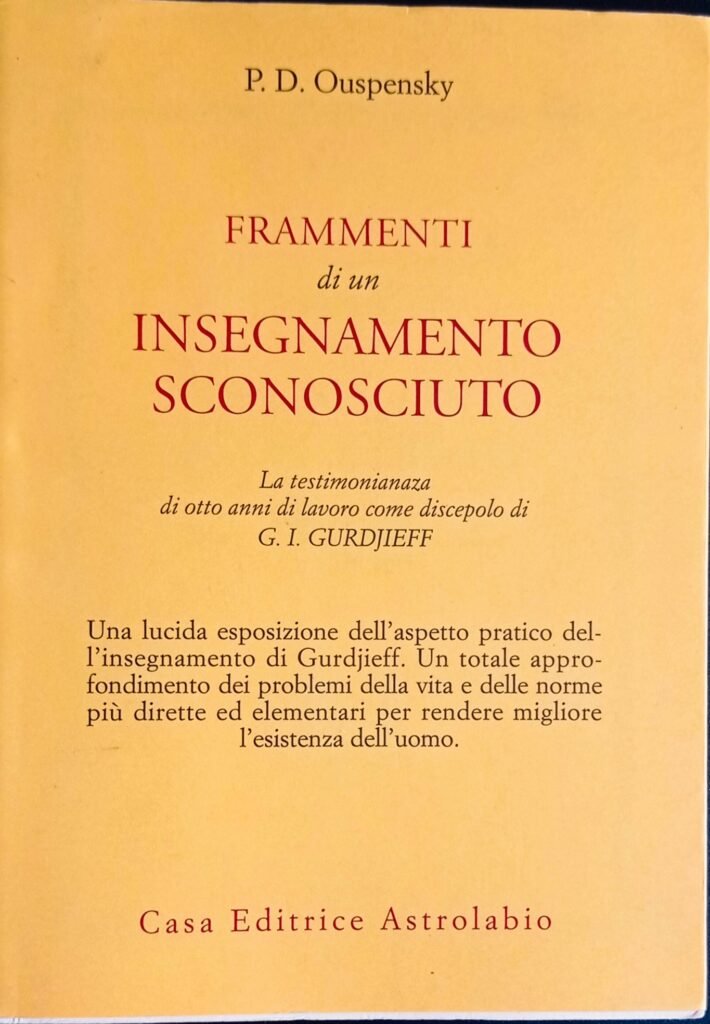 Frammenti di un insegnamento sconosciuto