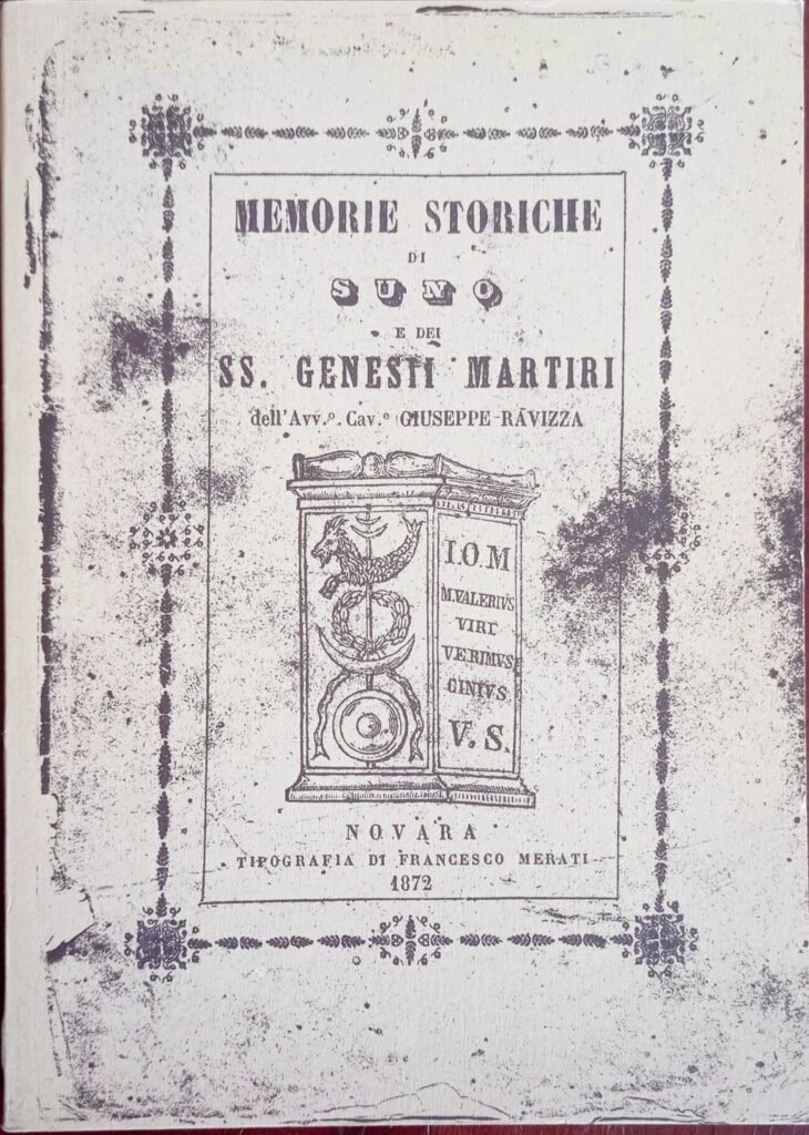 Memorie storiche di Suno e dei SS. Genesti martiri
