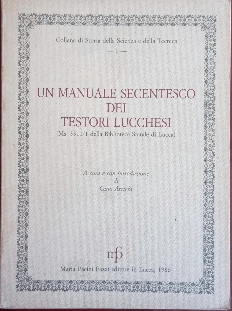Un manuale secentesco dei Testori lucchesi