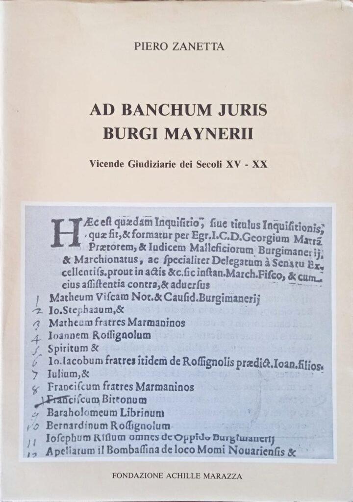 Ad banchum juris burgi maynerii