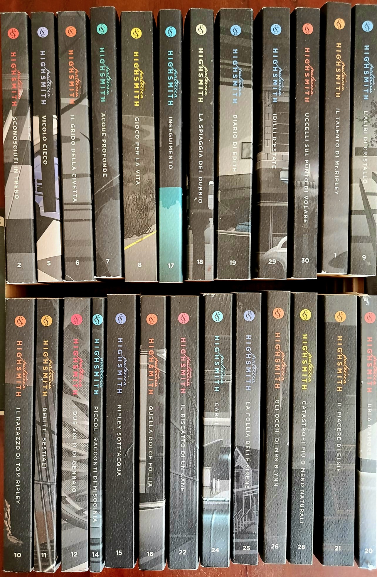 Lotto 25 volumi di Patricia Highsmith, Corriere della Sera 2012 Lotto 25 volumi di Patricia Highsmith, Corriere della Sera 2012