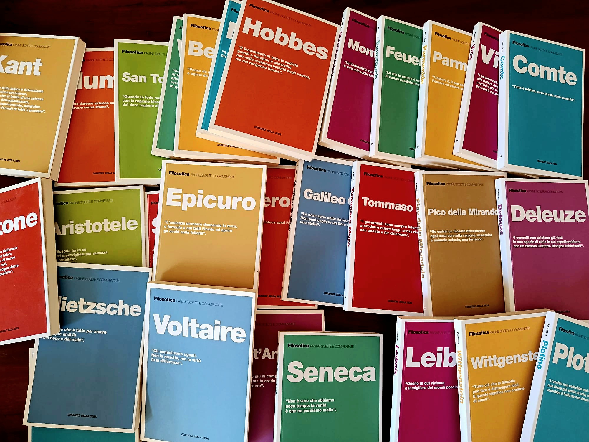 Lotto 30 volumi collana Filosofica pagine scelte e commentate, Corriere della Sera 2017 Lotto 30 volumi collana Filosofica pagine scelte e commentate, Corriere della Sera 2017
