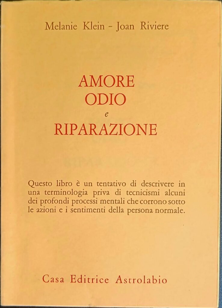 Amore odio e riparazione