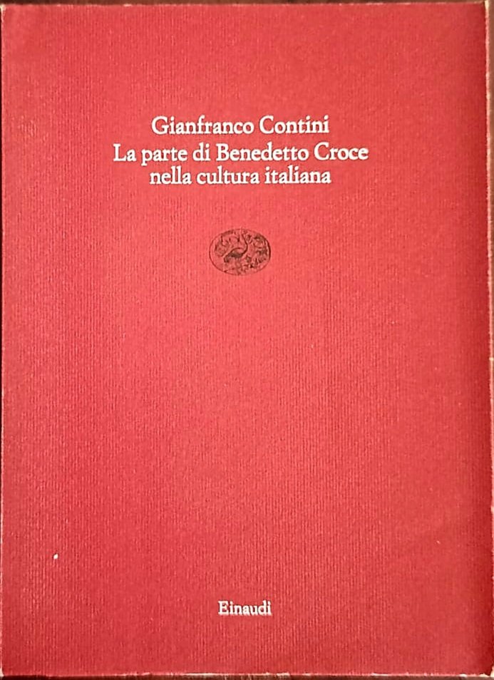 La parte di Benedetto Croce nella cultura italiana